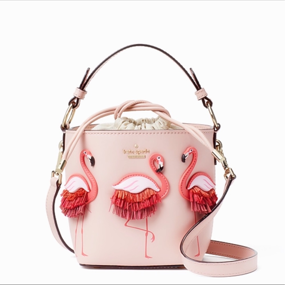 Kate Spade Flamingo By The Pool Pippa Bucket - Picture 4 of 9